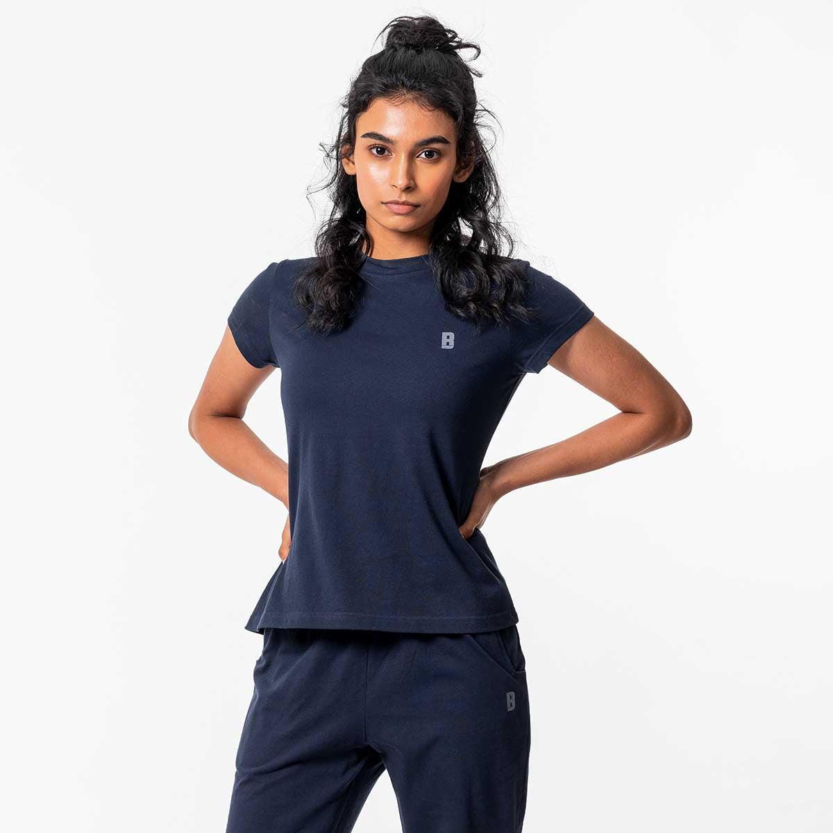 Navy Blue Lounge Life Top for Women