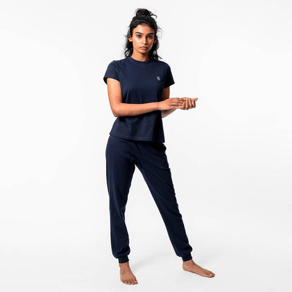 Navy Blue Lounge Life Top for Women